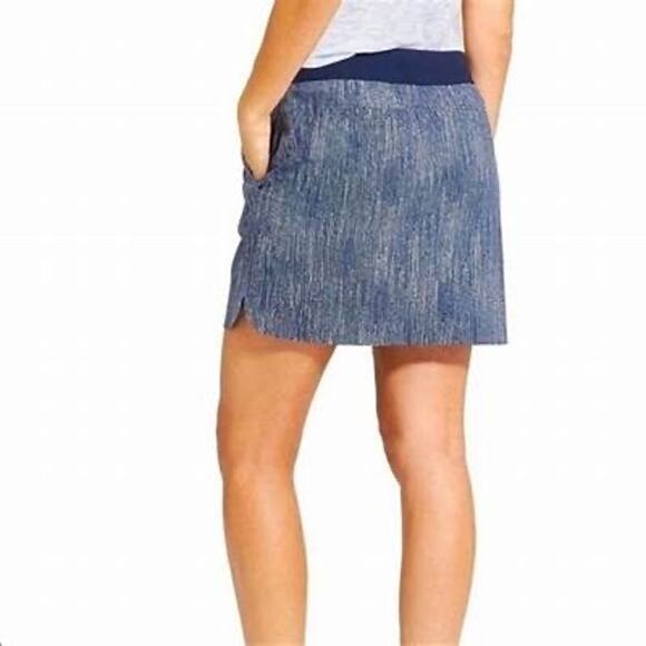 Athleta Blue Batik Midtown Skort Size 4 - Picture 2 of 8
